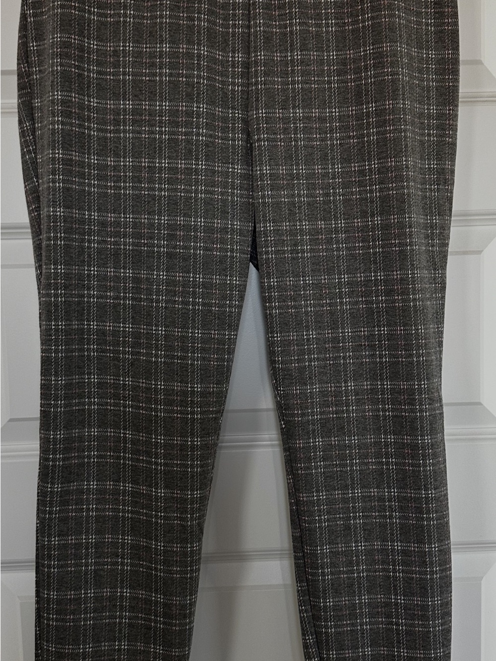 LOFT Gray Plaid Dress Pants